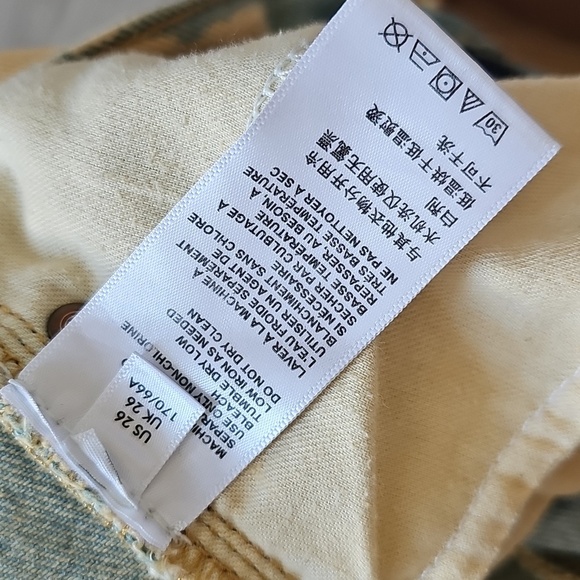 BDG High Rise Baggy Drip Dyed Denim Jeans, Size 26 - Picture 8 of 15